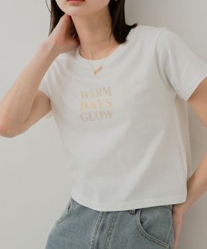 短版印花短袖T恤Cropped Graphic T-Shirt