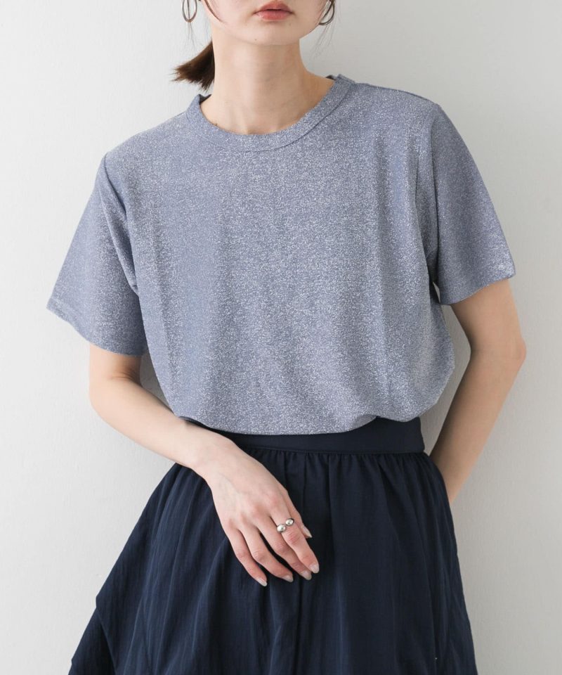 金蔥圓領短袖T恤Crew Neck Lame T-Shirt：圖片 3