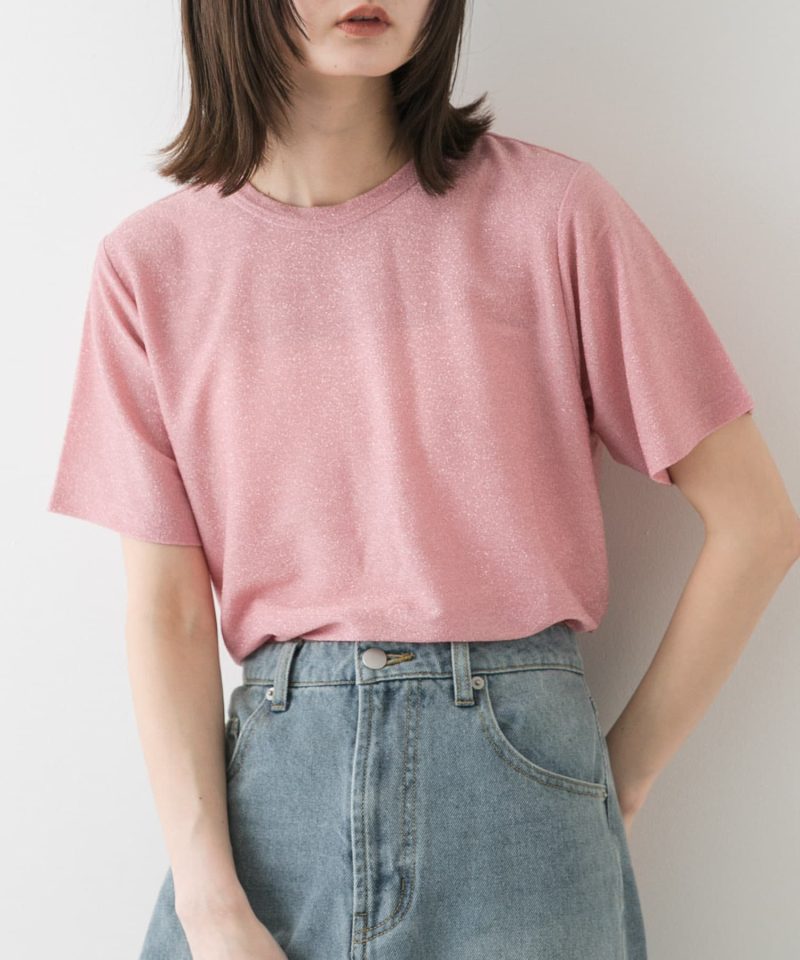 金蔥圓領短袖T恤Crew Neck Lame T-Shirt：圖片 6