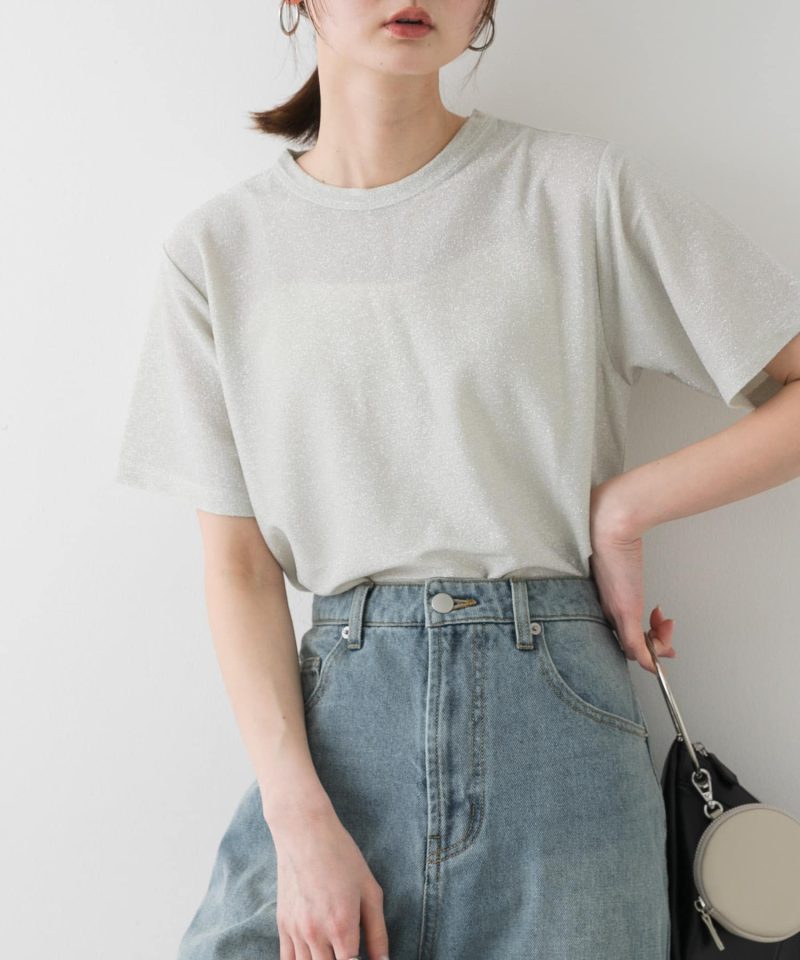 金蔥圓領短袖T恤Crew Neck Lame T-Shirt：圖片 9