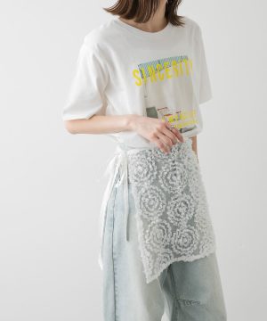 網紗蕾絲綁帶裙簾Tulle Lace Wrap Skirt