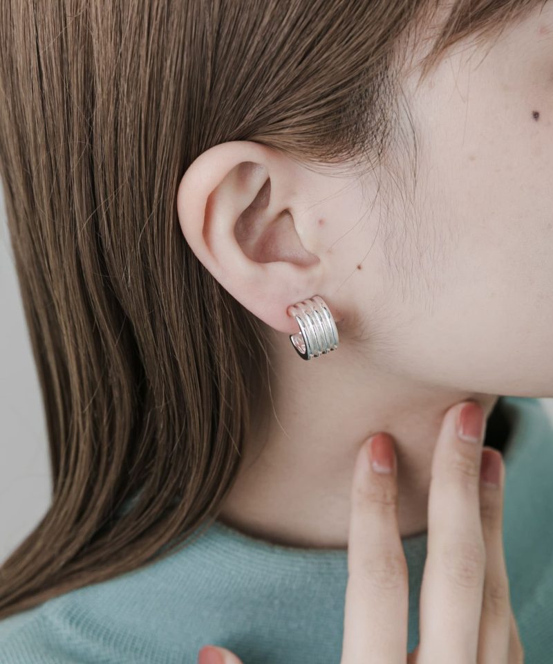 SMA4-2MF030三環耳環Triple Hoop Earrings：圖片 3