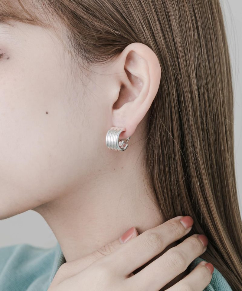 SMA4-2MF030三環耳環Triple Hoop Earrings：圖片 4